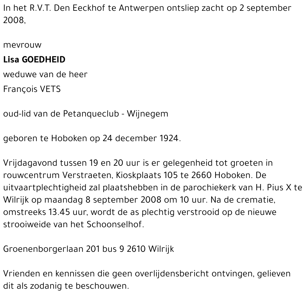 Lisa Goedheid