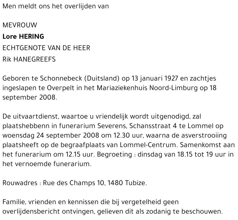 Lore Hering