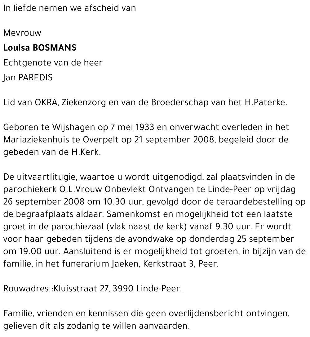 Louisa Bosmans