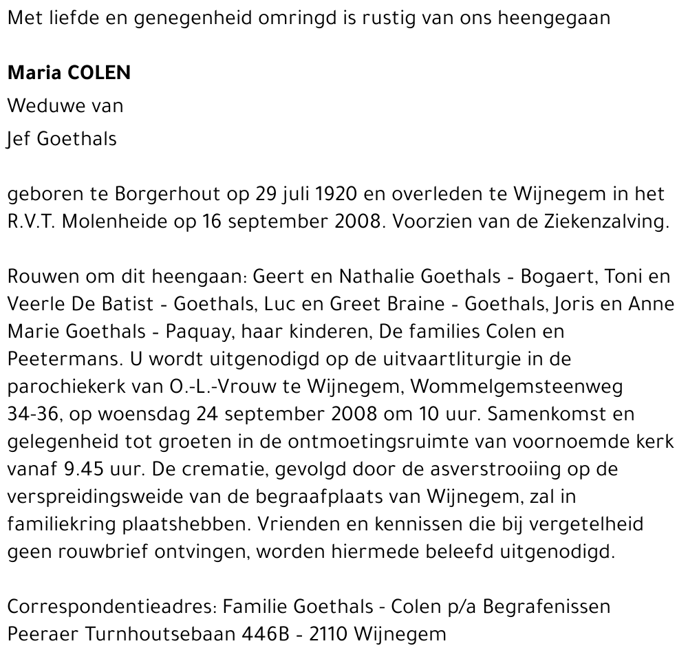 Maria Colen