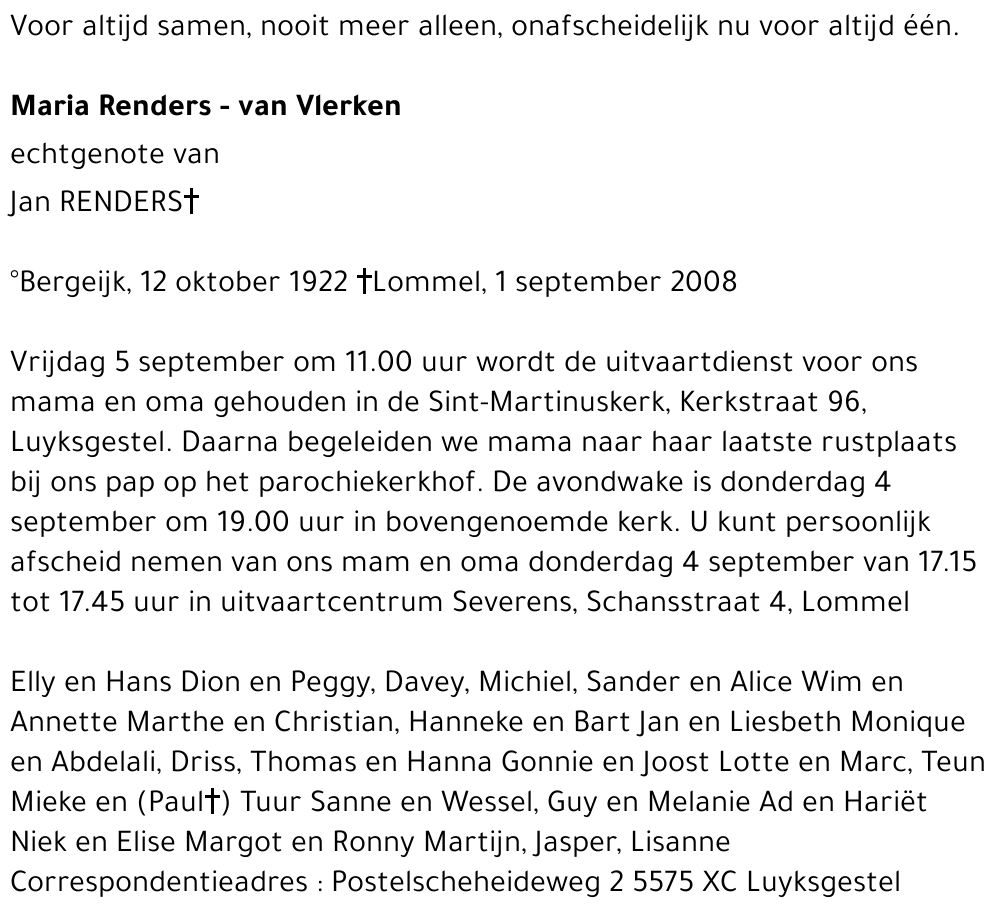 Maria Renders-van Vlerken