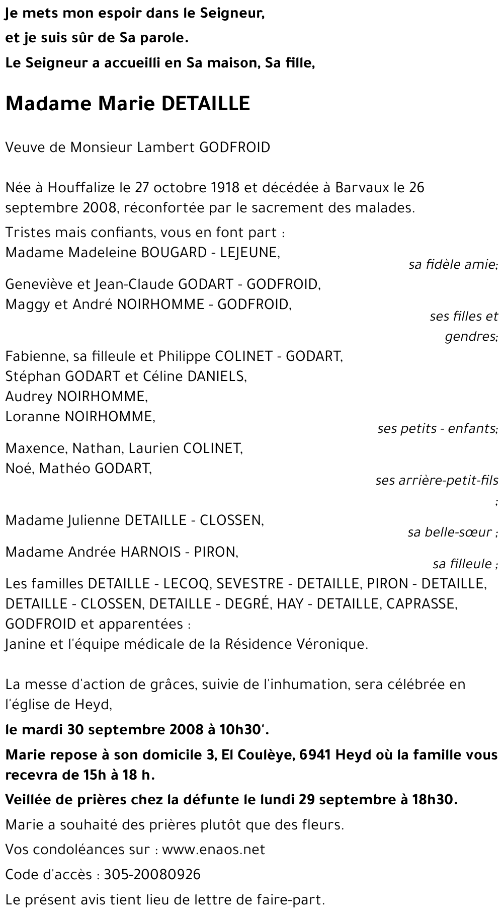 Marie DETAILLE