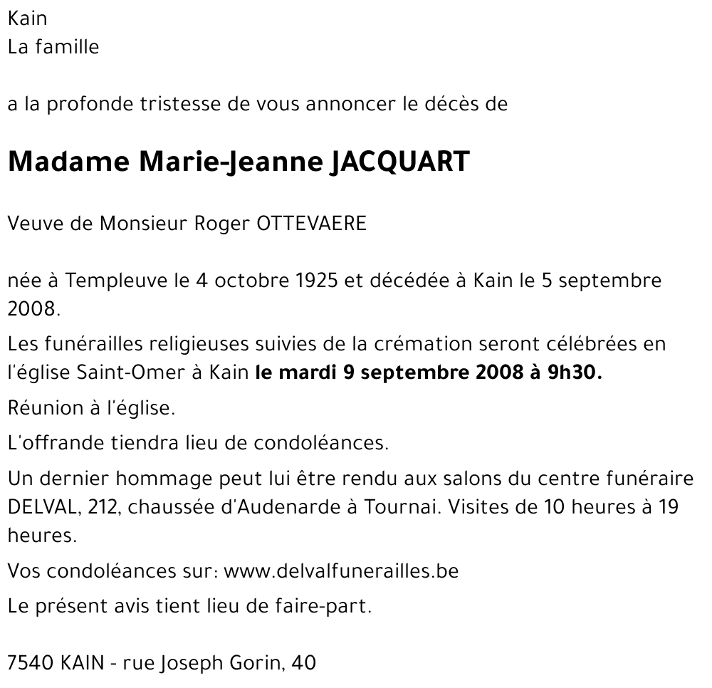 Marie-Jeanne JACQUART