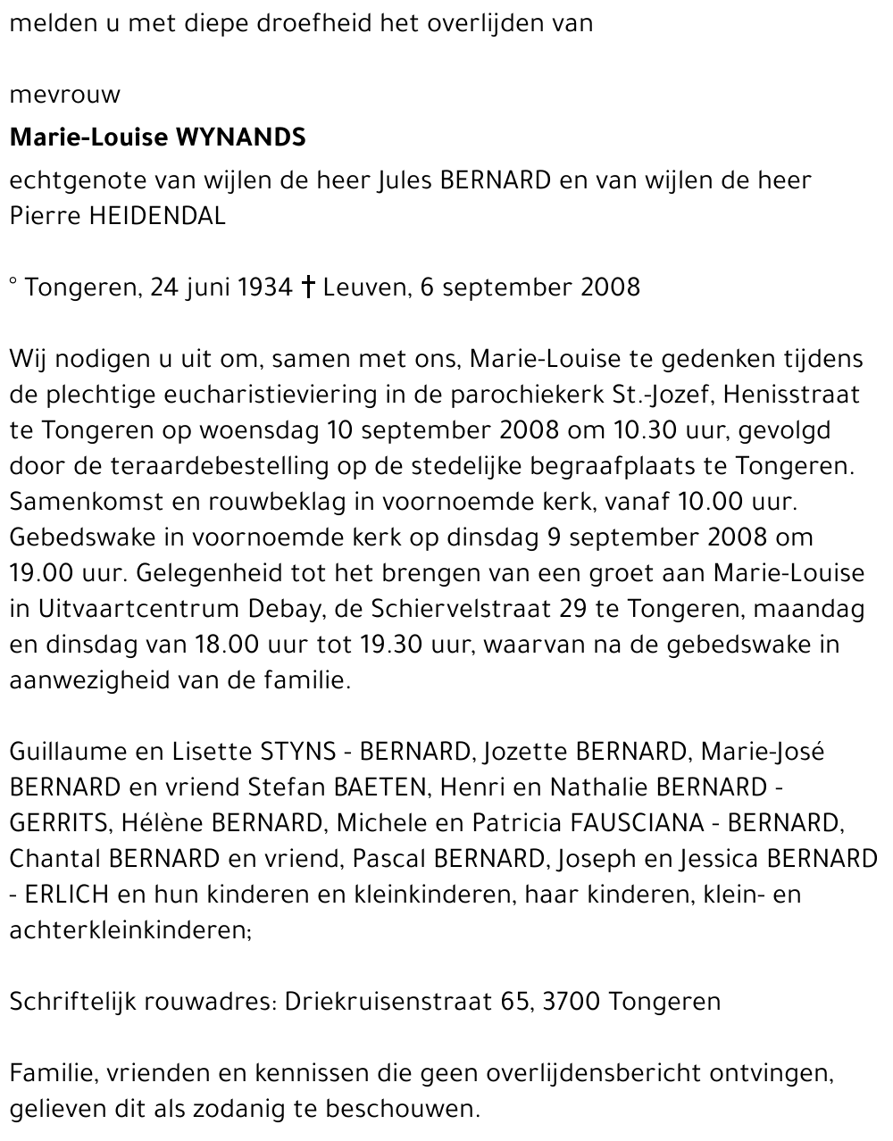 Marie-Louise WYNANDS