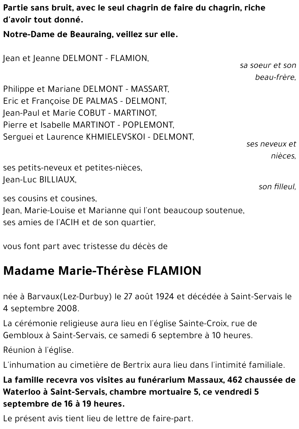 Marie-Thérèse FLAMION