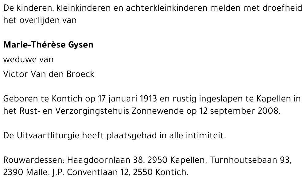 Marie-Thérèse Gysen