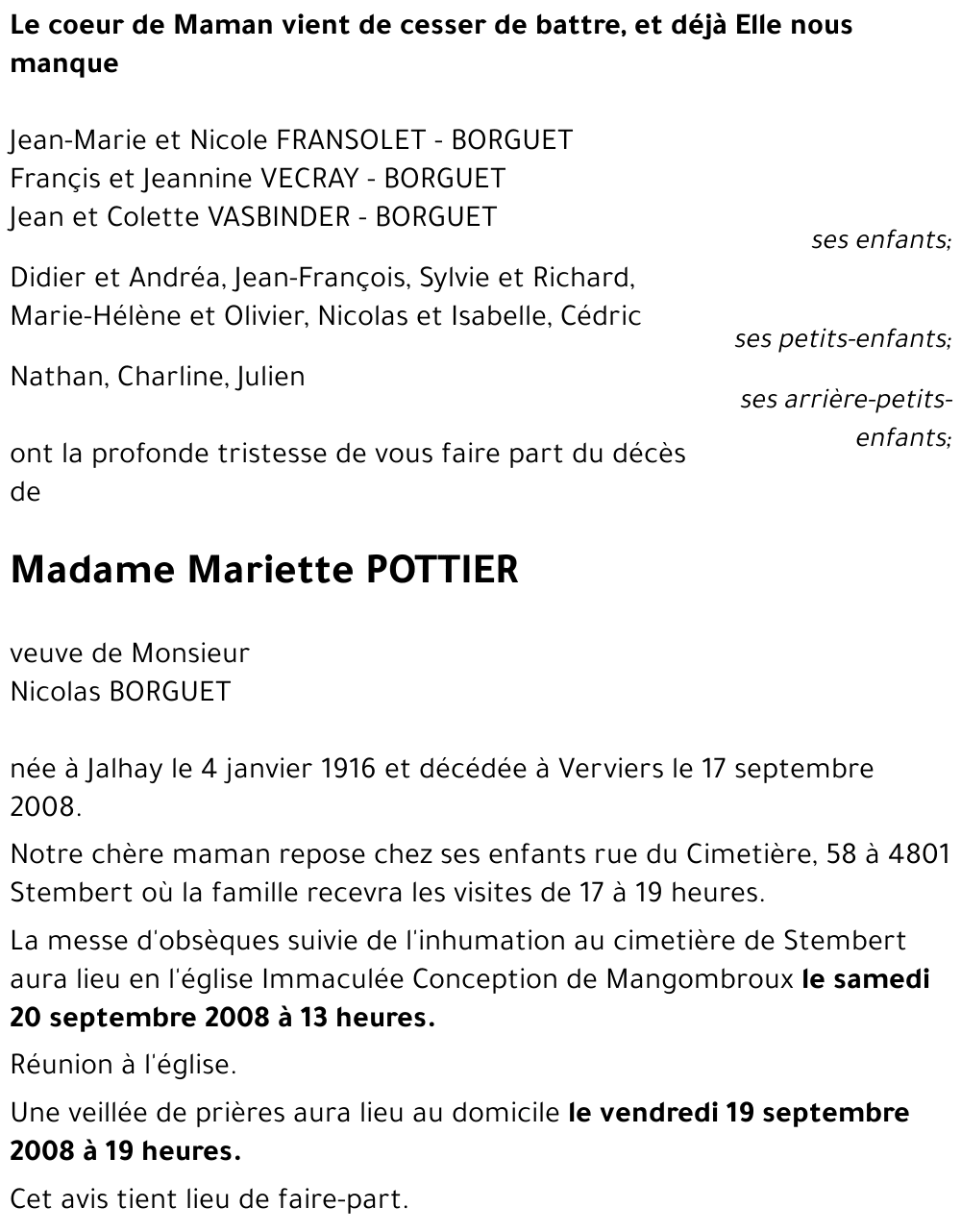 Mariette POTTIER