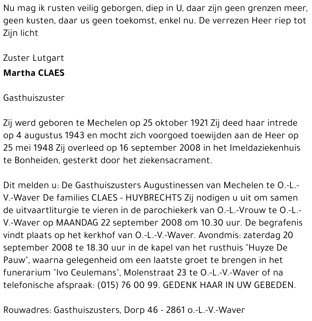 Martha Claes
