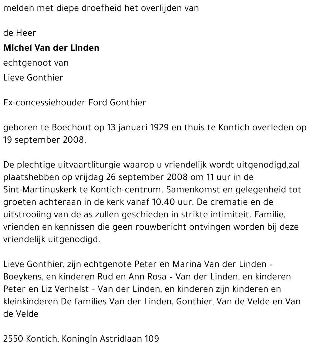 Michel Van der Linden