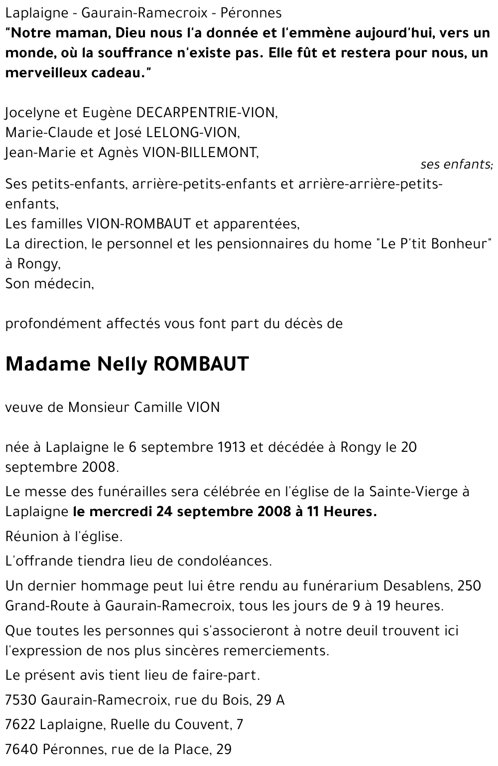 Nelly ROMBAUT