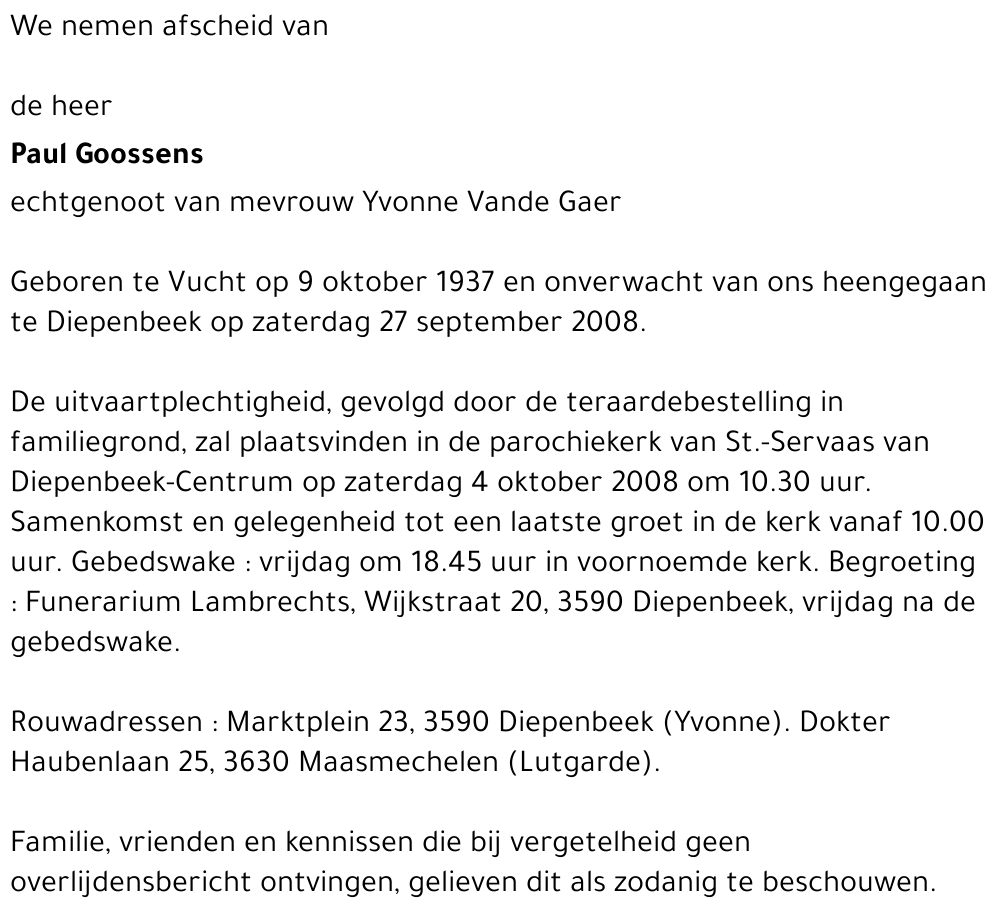 Paul Goossens