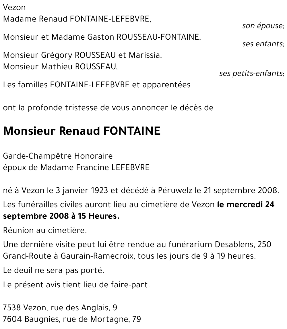 Renaud FONTAINE