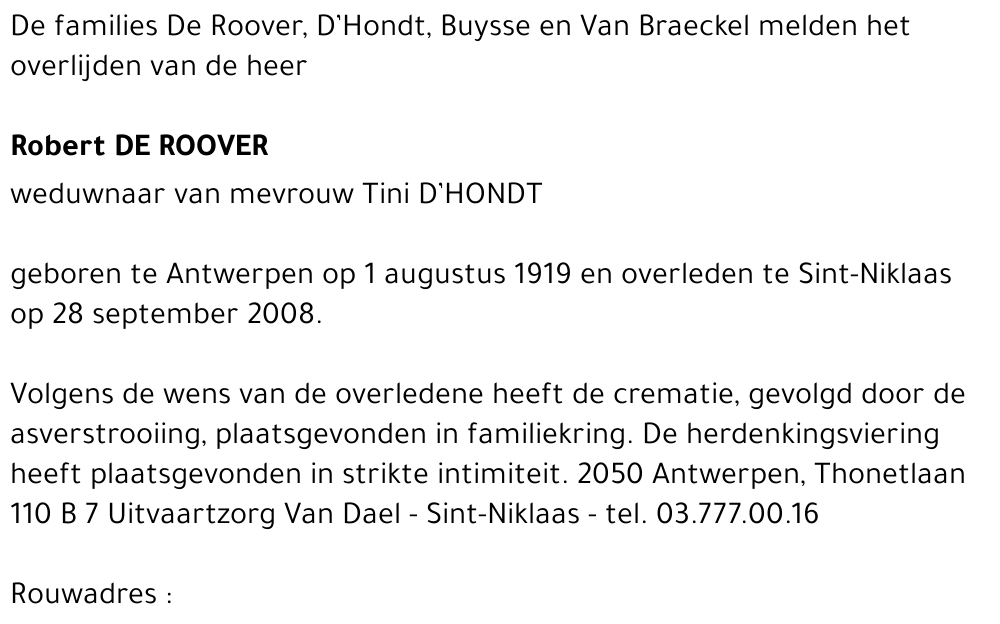 Robert De Roover