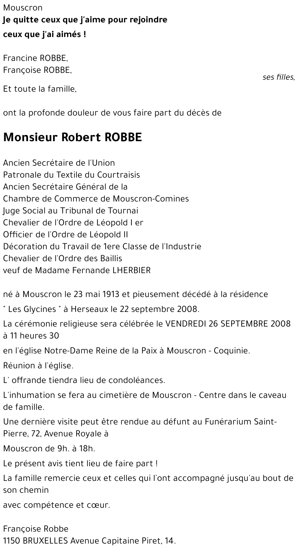 Robert ROBBE