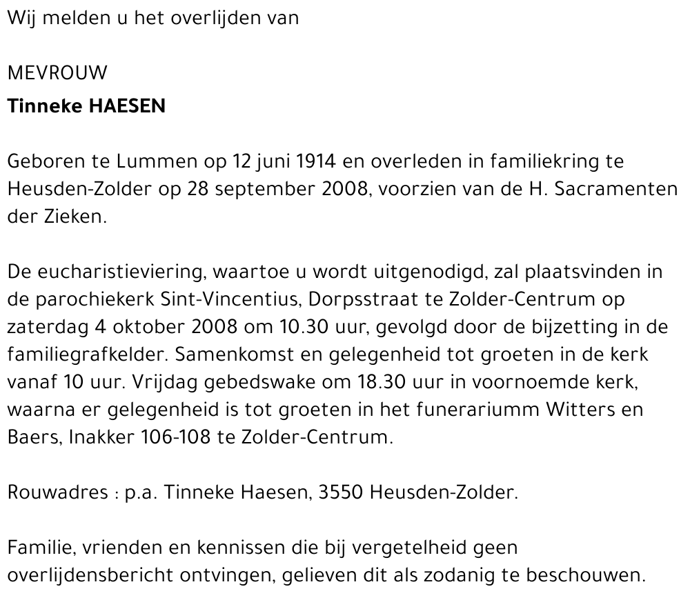 Tinneke Haesen