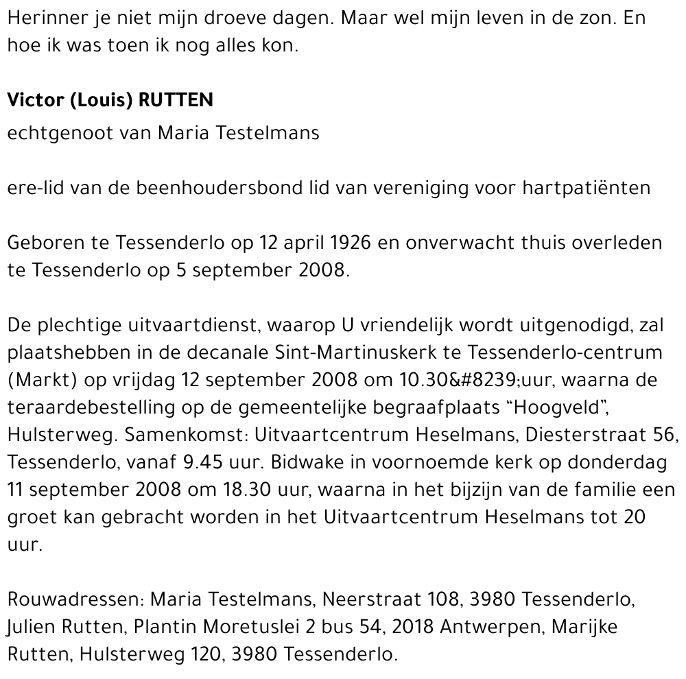 Victor (Louis) Rutten