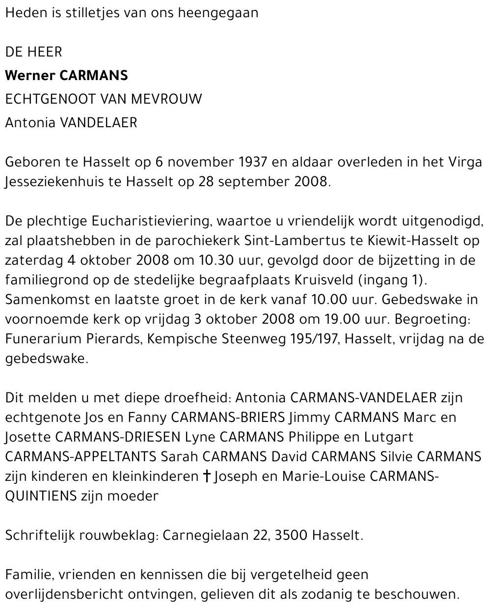 Werner Carmans