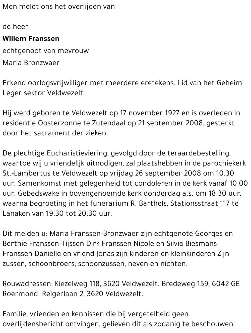 Wiilem Franssen