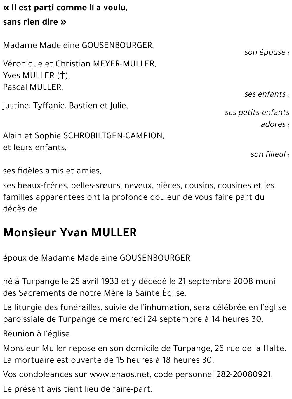 Yvan MULLER
