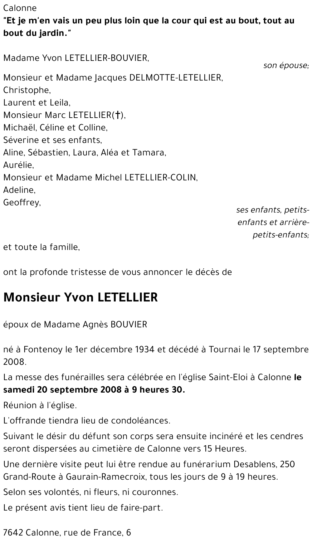 Yvon LETELLIER