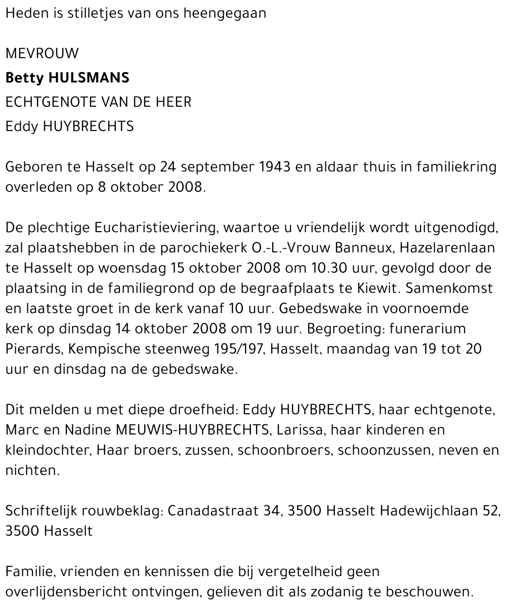 Betty HULSMANS