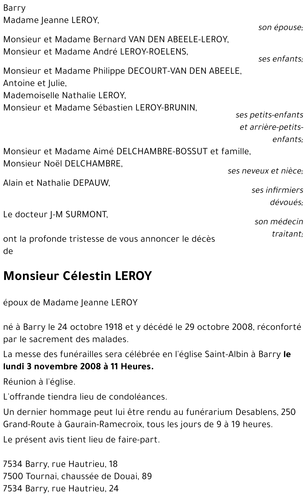 Célestin LEROY