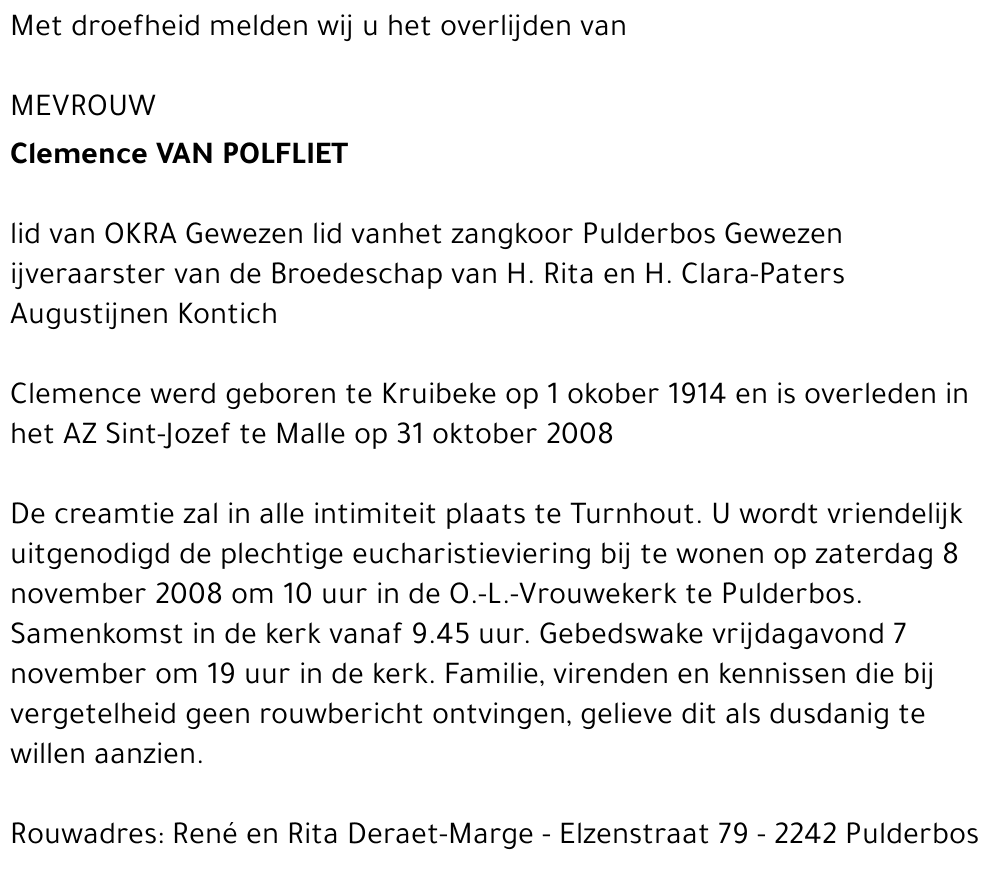 Clemence Van Polfliet