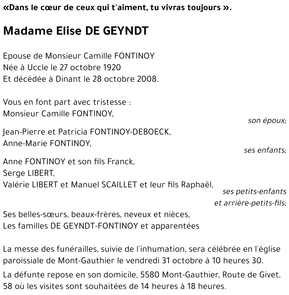 Elise DE GEYNDT