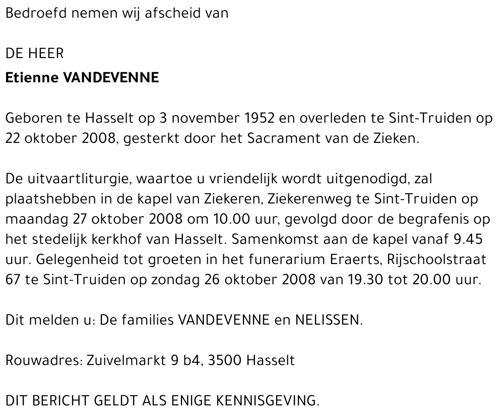 Etienne Vandevenne