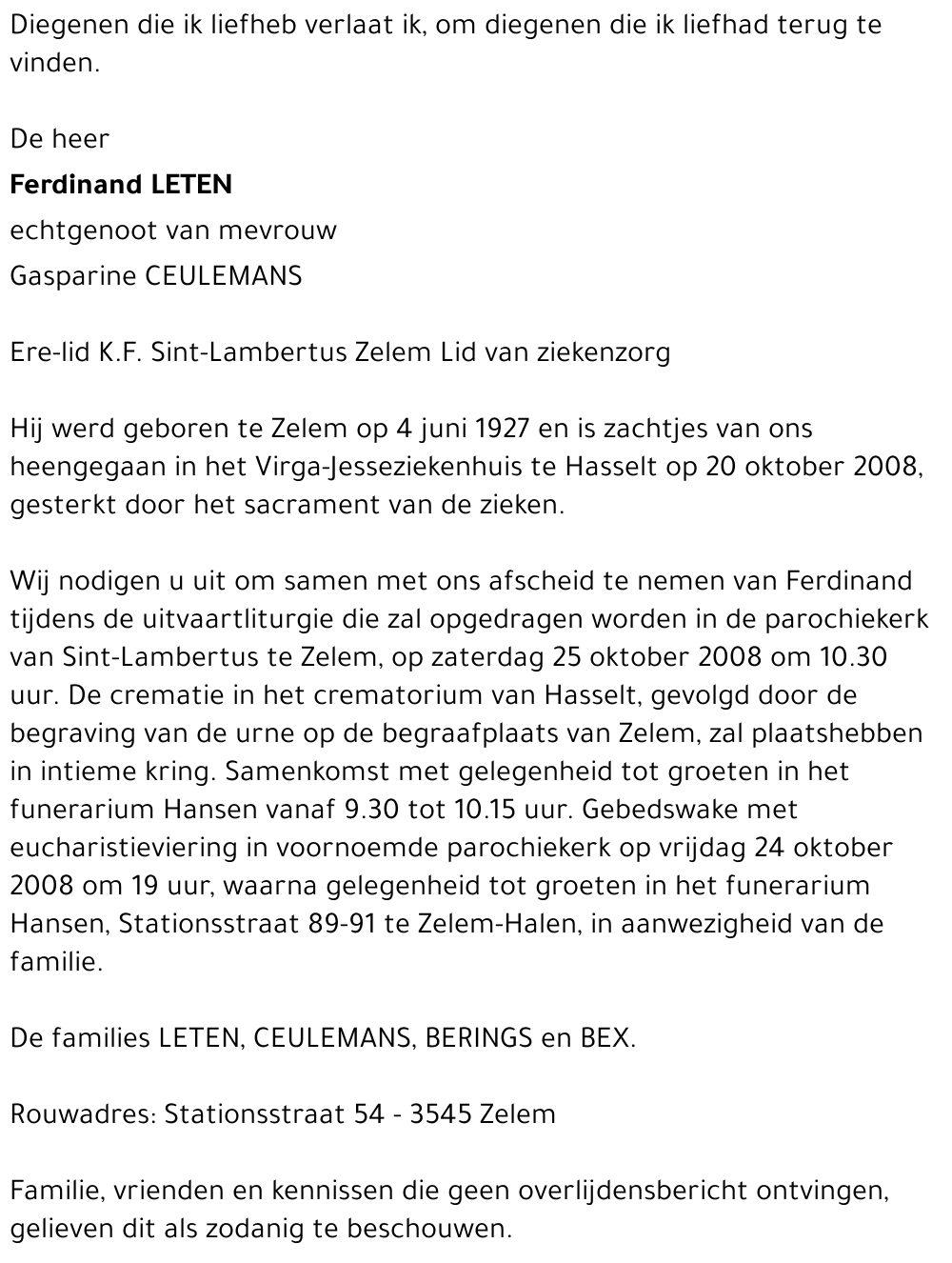 Ferdinand LETEN