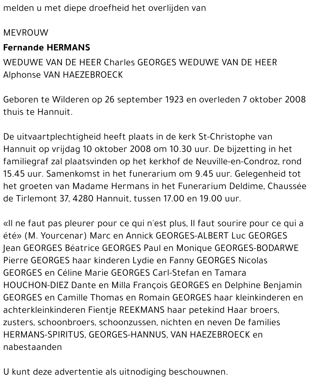 Fernande Hermans