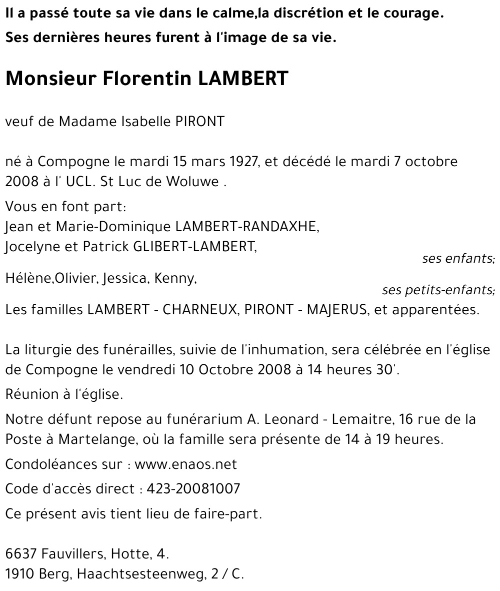 Florentin LAMBERT