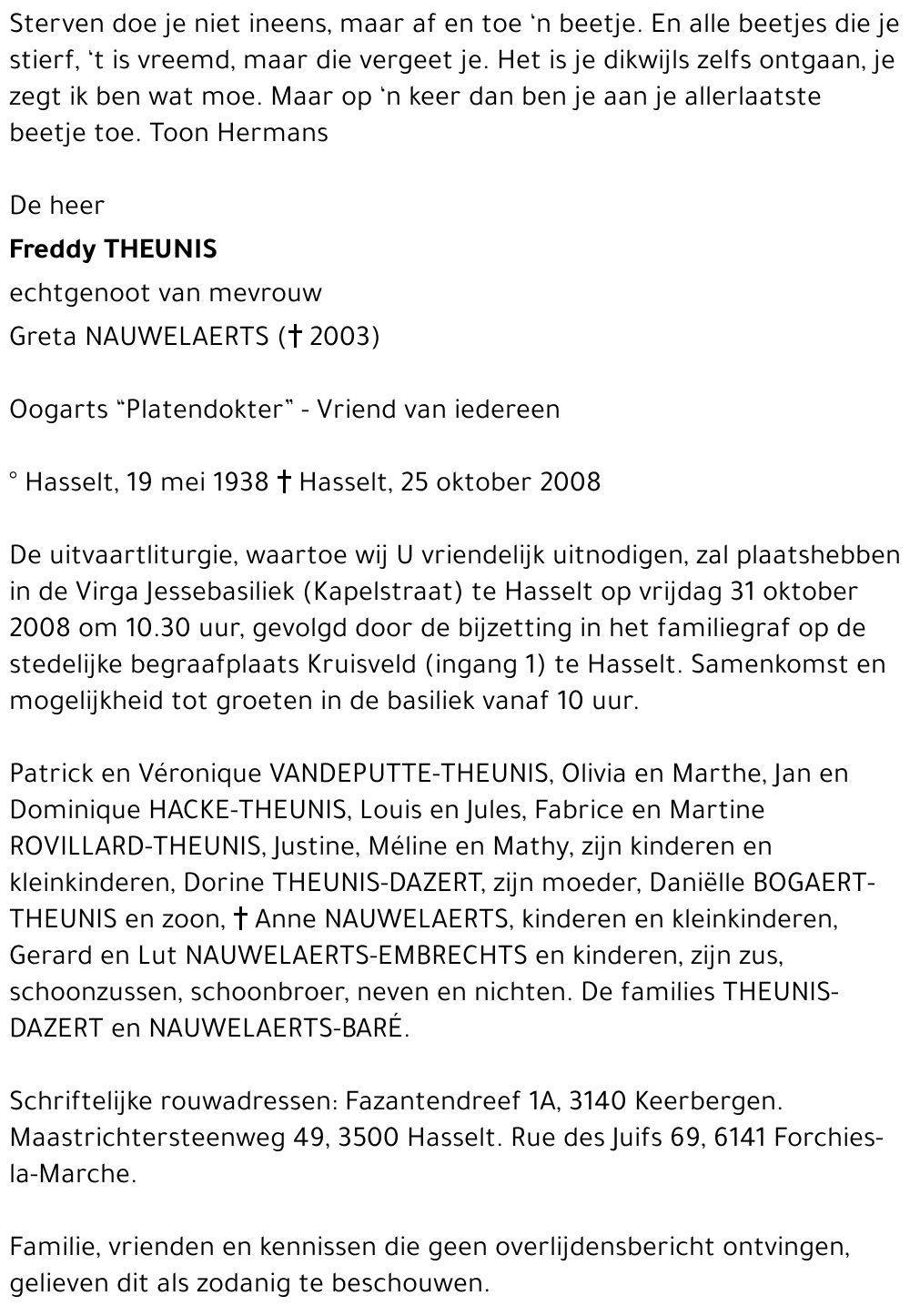 Freddy Theunis
