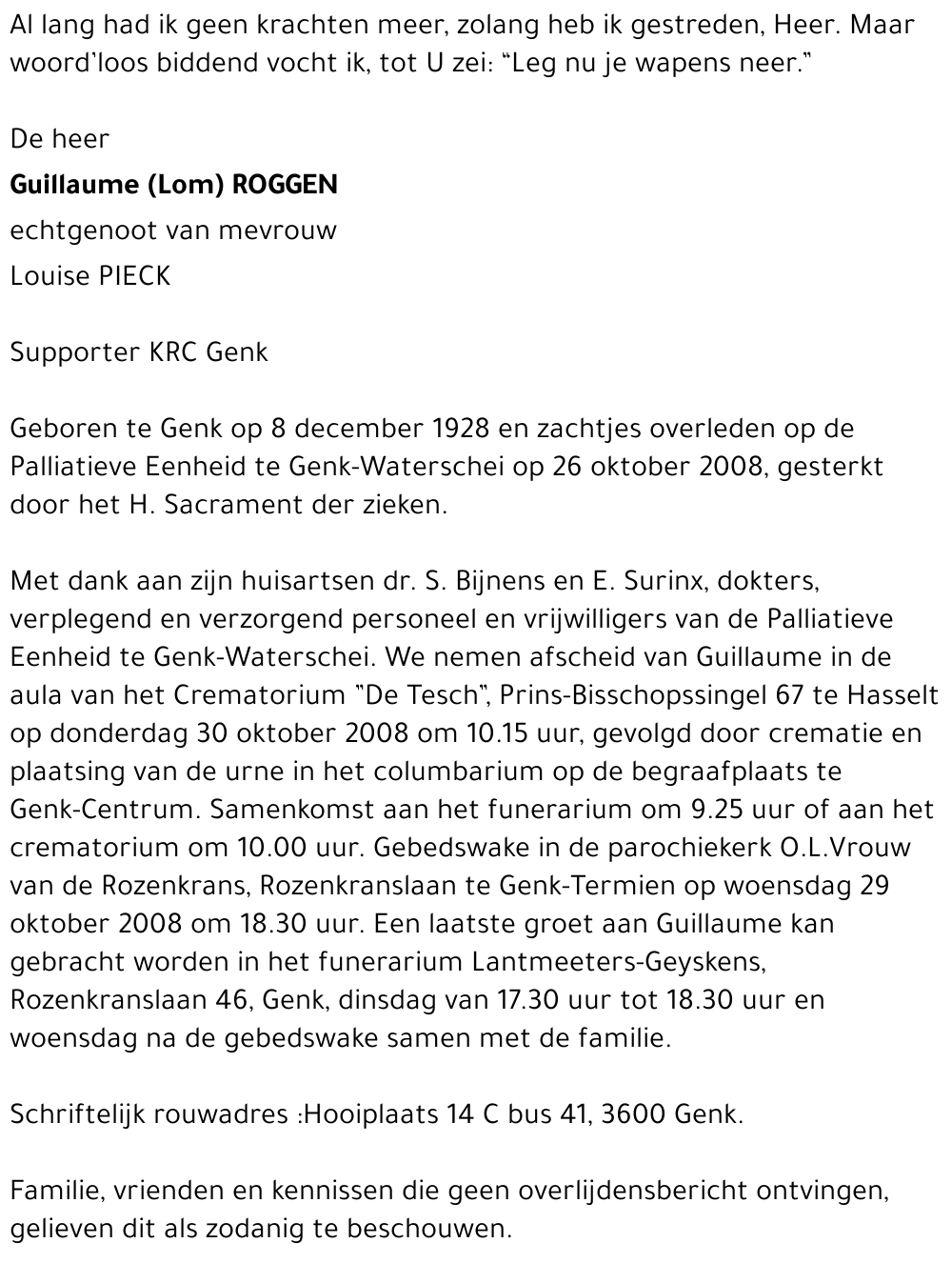 Guillaume  (Lom) ROGGEN