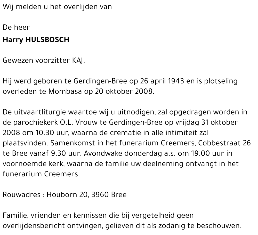 Harry Hulsbosch