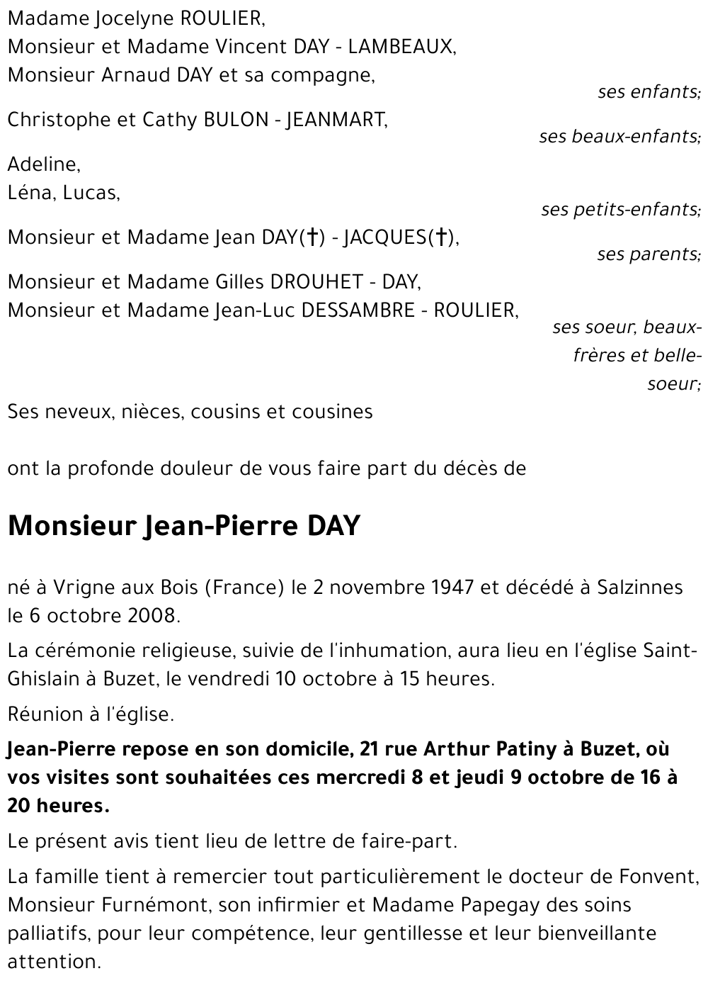 Jean-Pierre DAY
