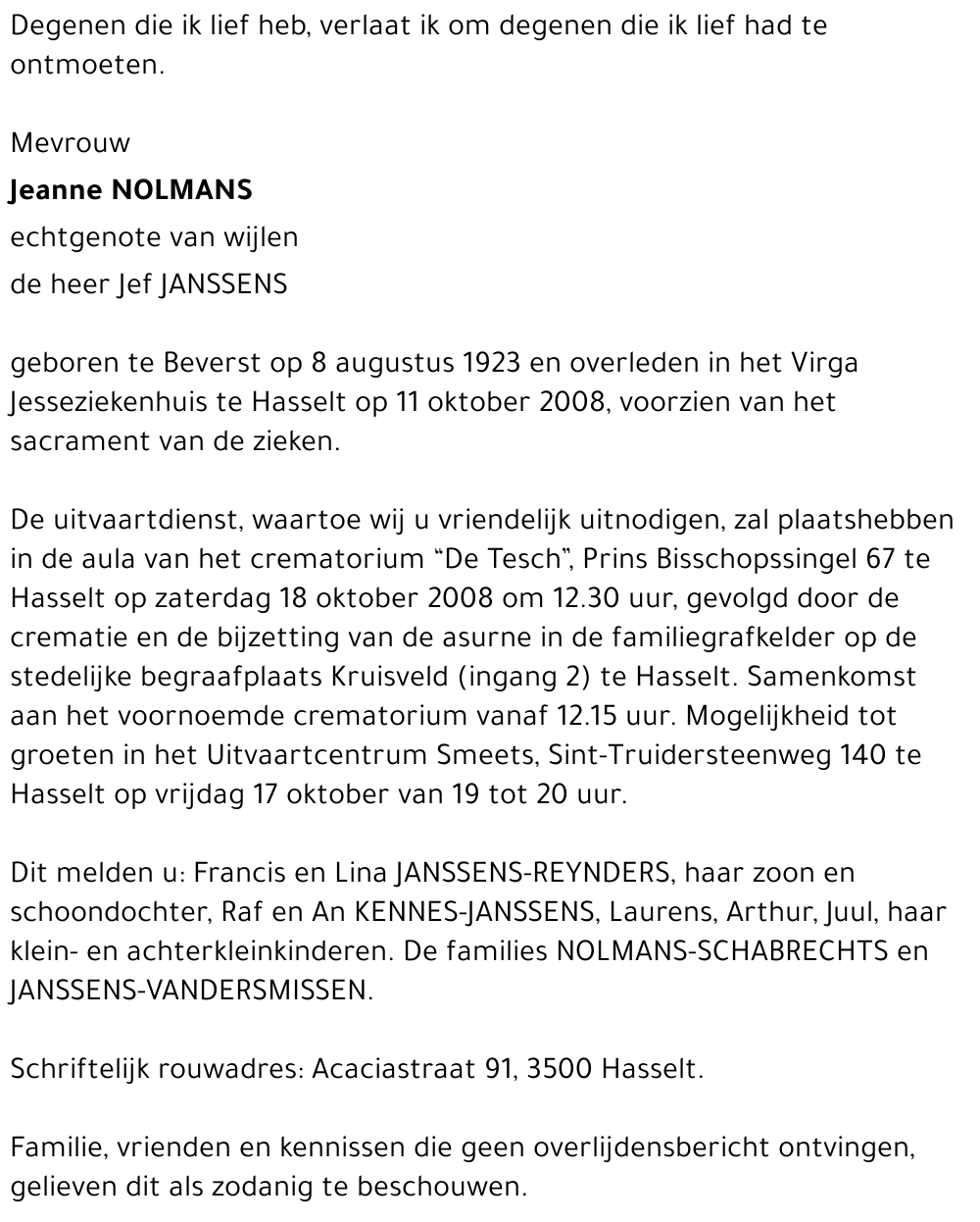Jeanne Nolmans