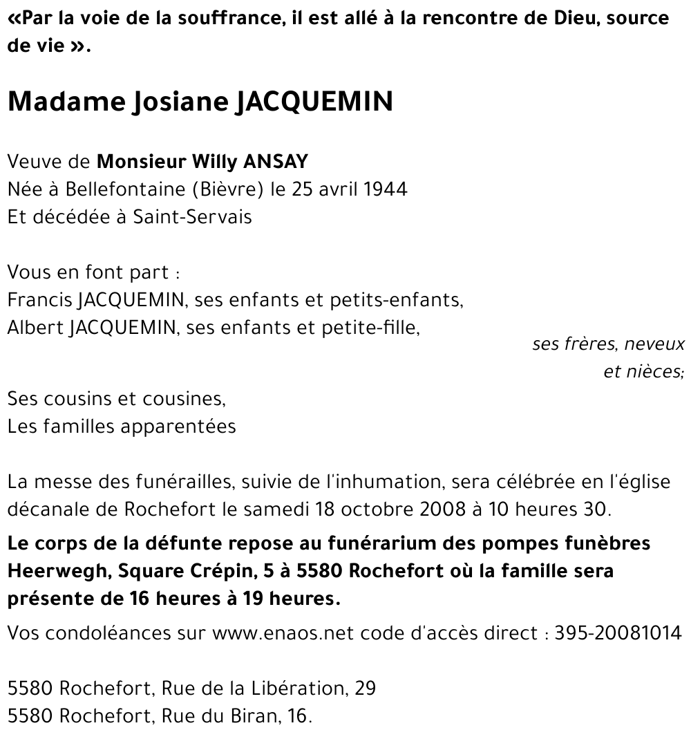 Josiane JACQUEMIN