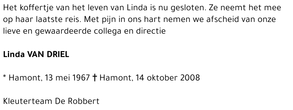 Linda Van Driel