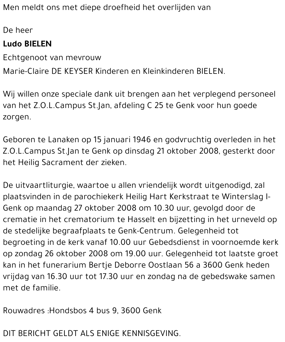 Ludo Bielen