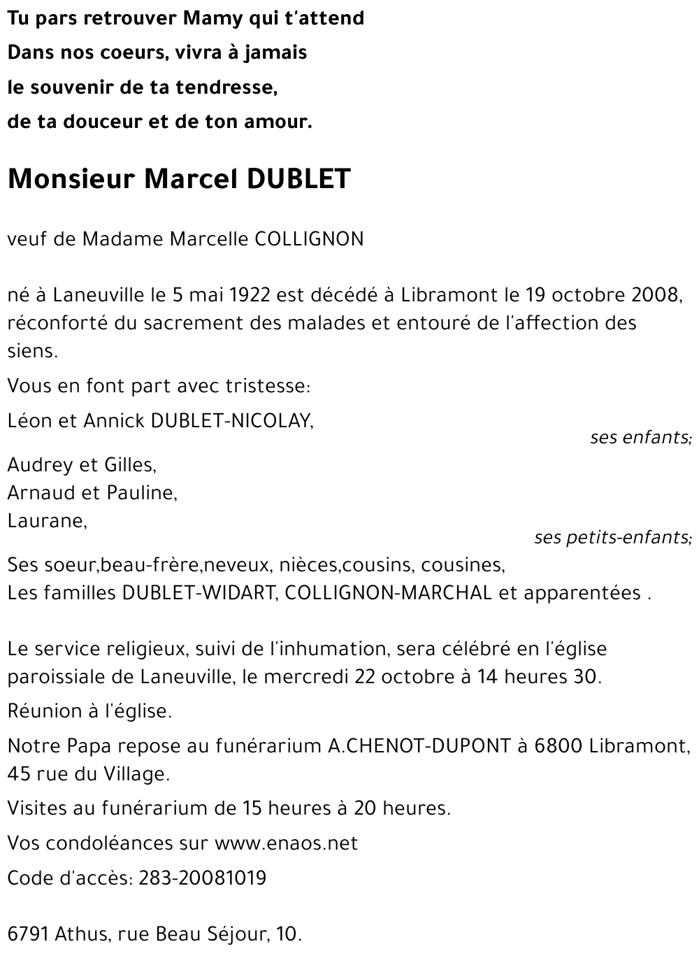 Marcel DUBLET