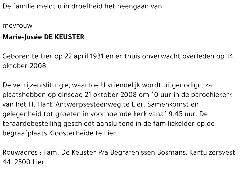 Marie-Josée De Keuster