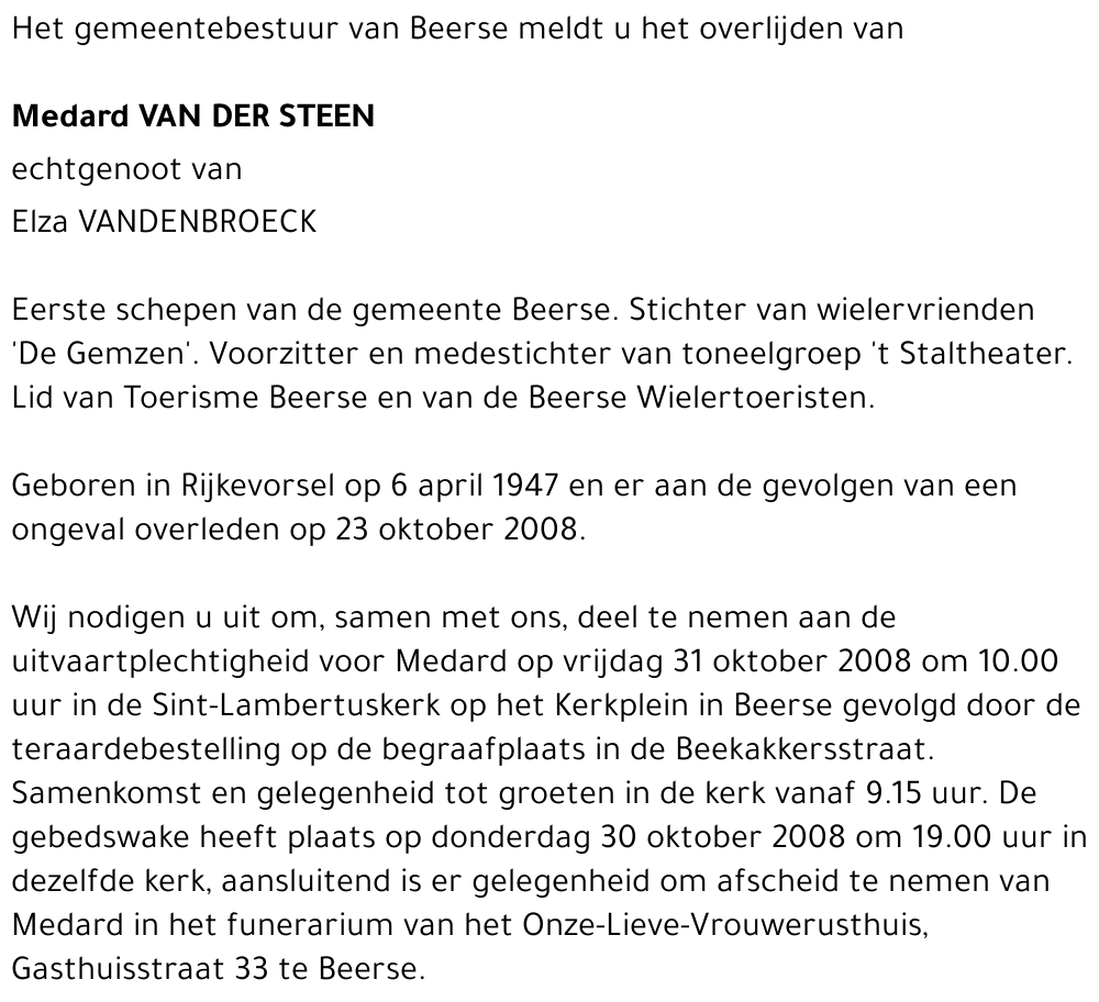 Medard Van Der Steen