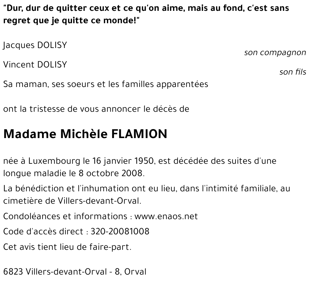 Michèle FLAMION
