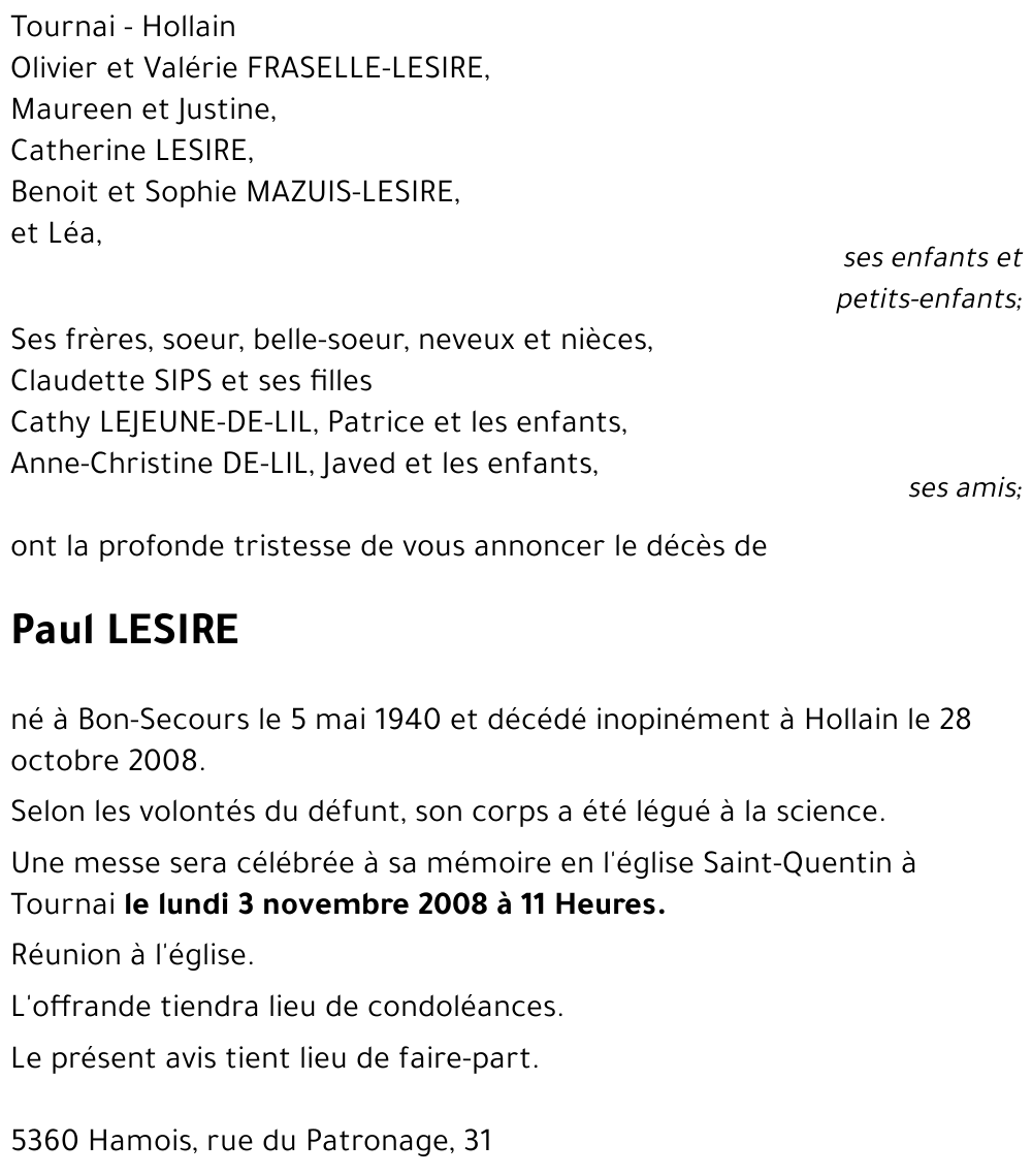 Paul LESIRE