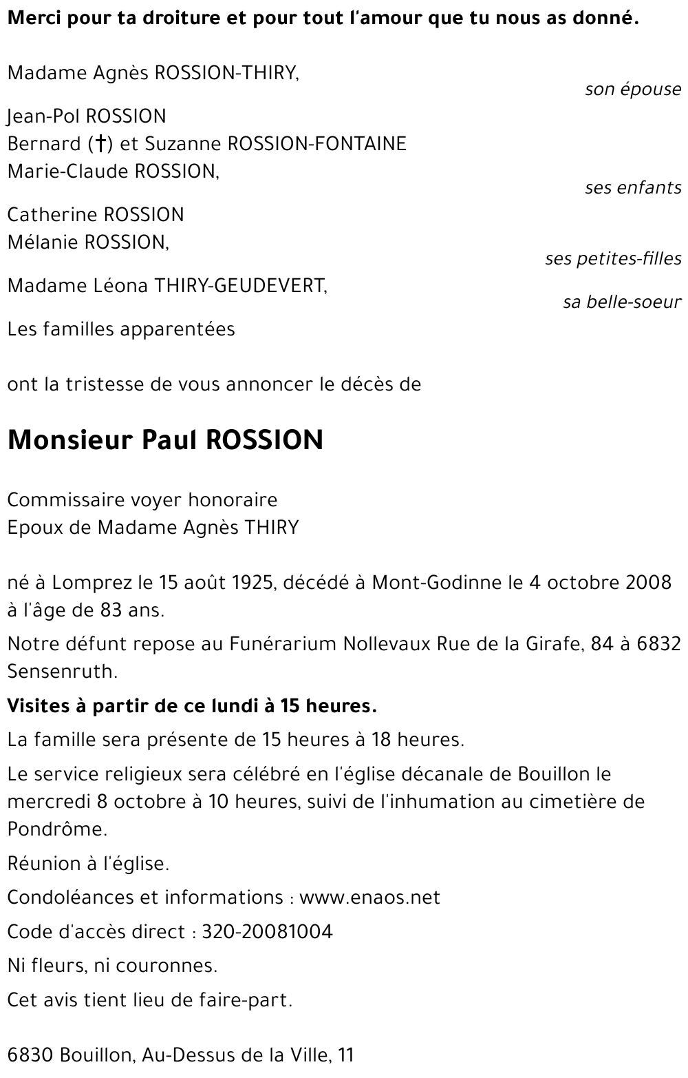 Paul ROSSION