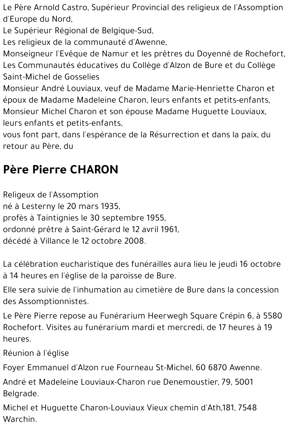 Pierre CHARON