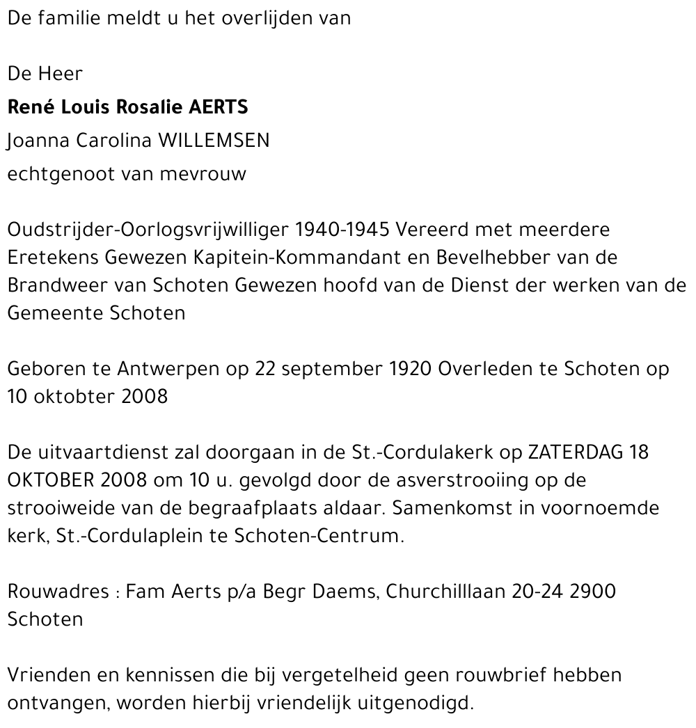 René Louis Rosalie Aerts