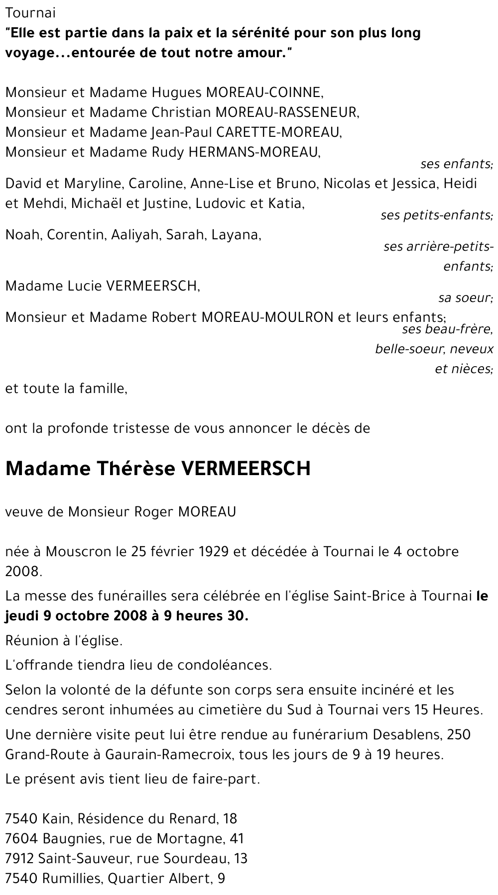 Thérèse VERMEERSCH