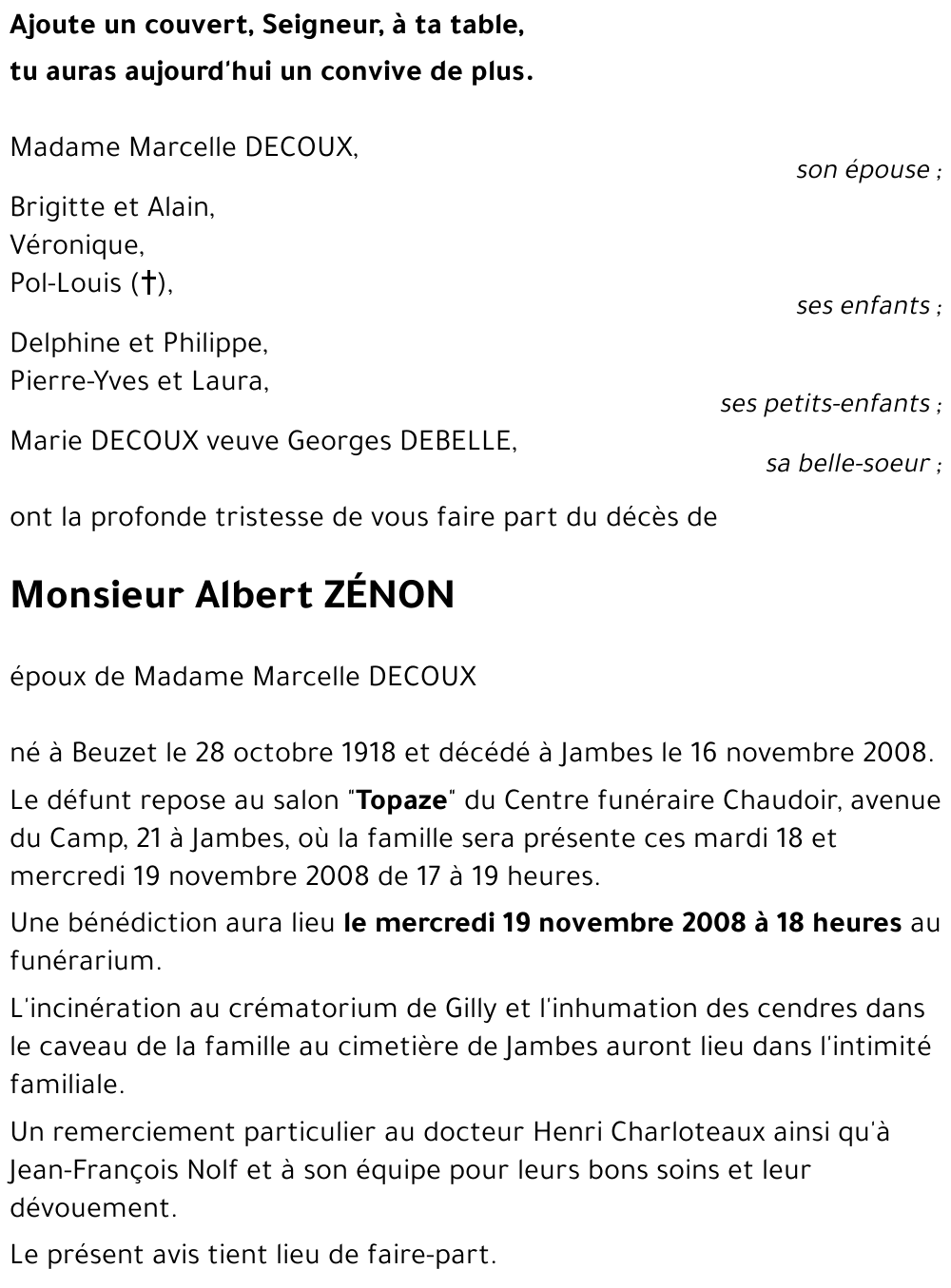 Albert ZÉNON